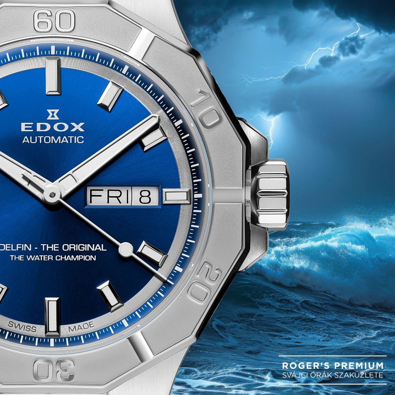 EDOX Karóra, Férfi, Delfin The Original család, 253117