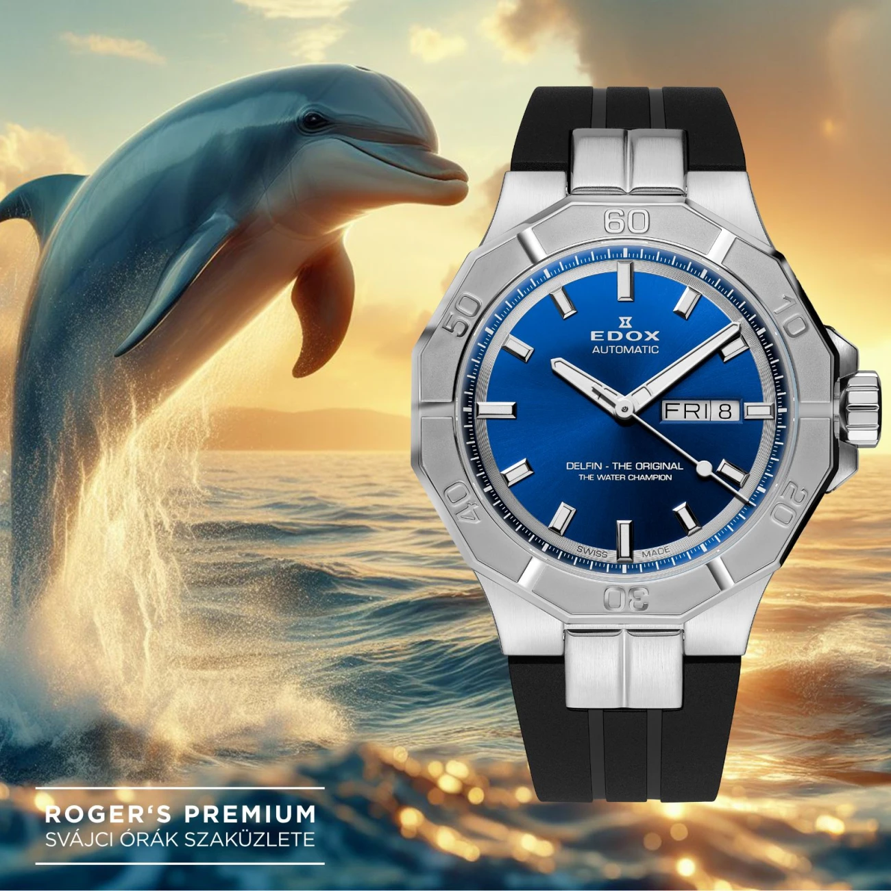 EDOX Karóra, Férfi, Delfin The Original család, 253117