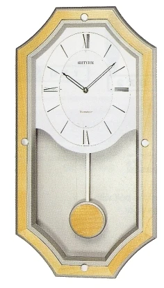 RHYTHM Falióra, Wooden Wall Clocks Chime család, 55907