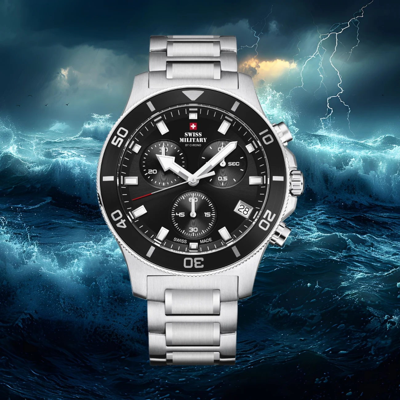 SWISS MILITARY BY CHRONO Karóra, Férfi, Quartz Chronograph család, 200324